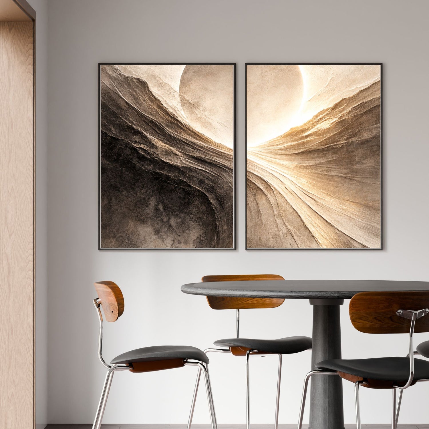 minimal canvas wall art print for modern living room