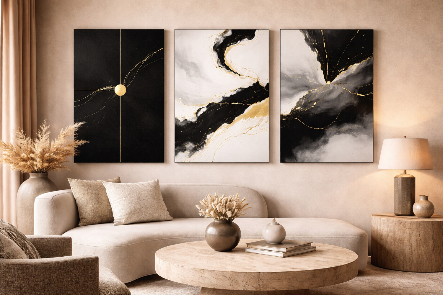 minimal canvas wall art print for modern living room