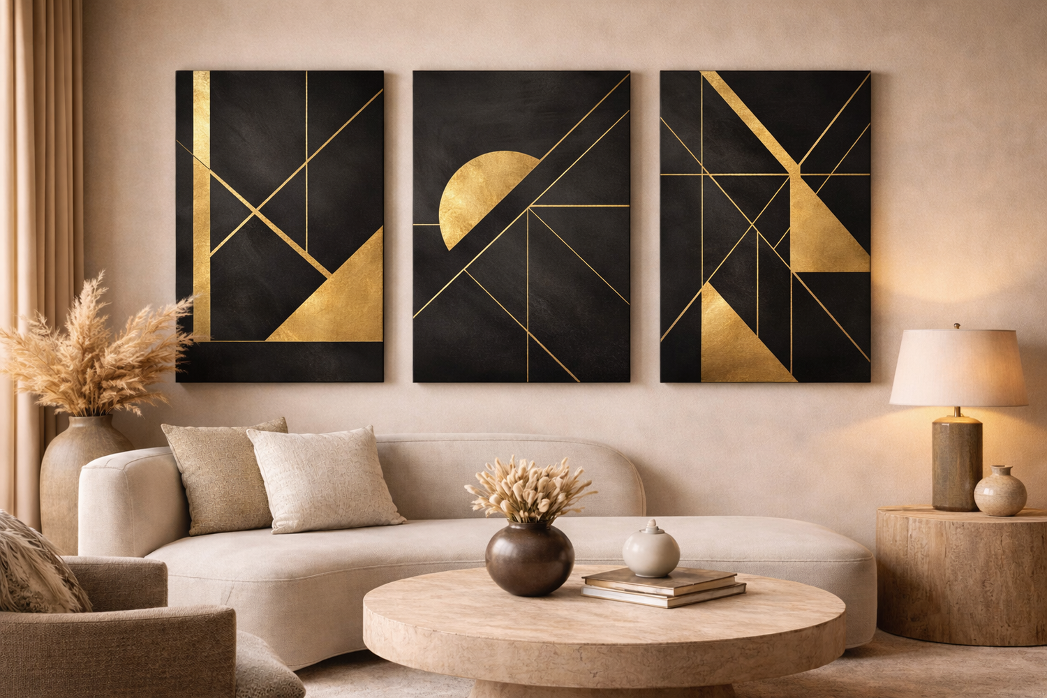 minimal canvas wall art print for modern living room