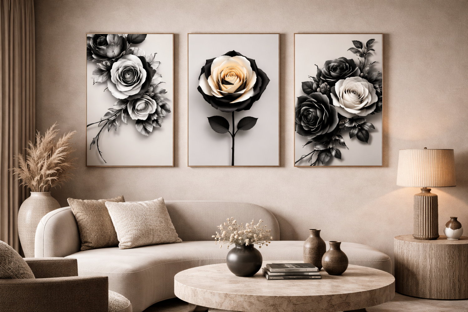 minimal canvas wall art print for modern living room