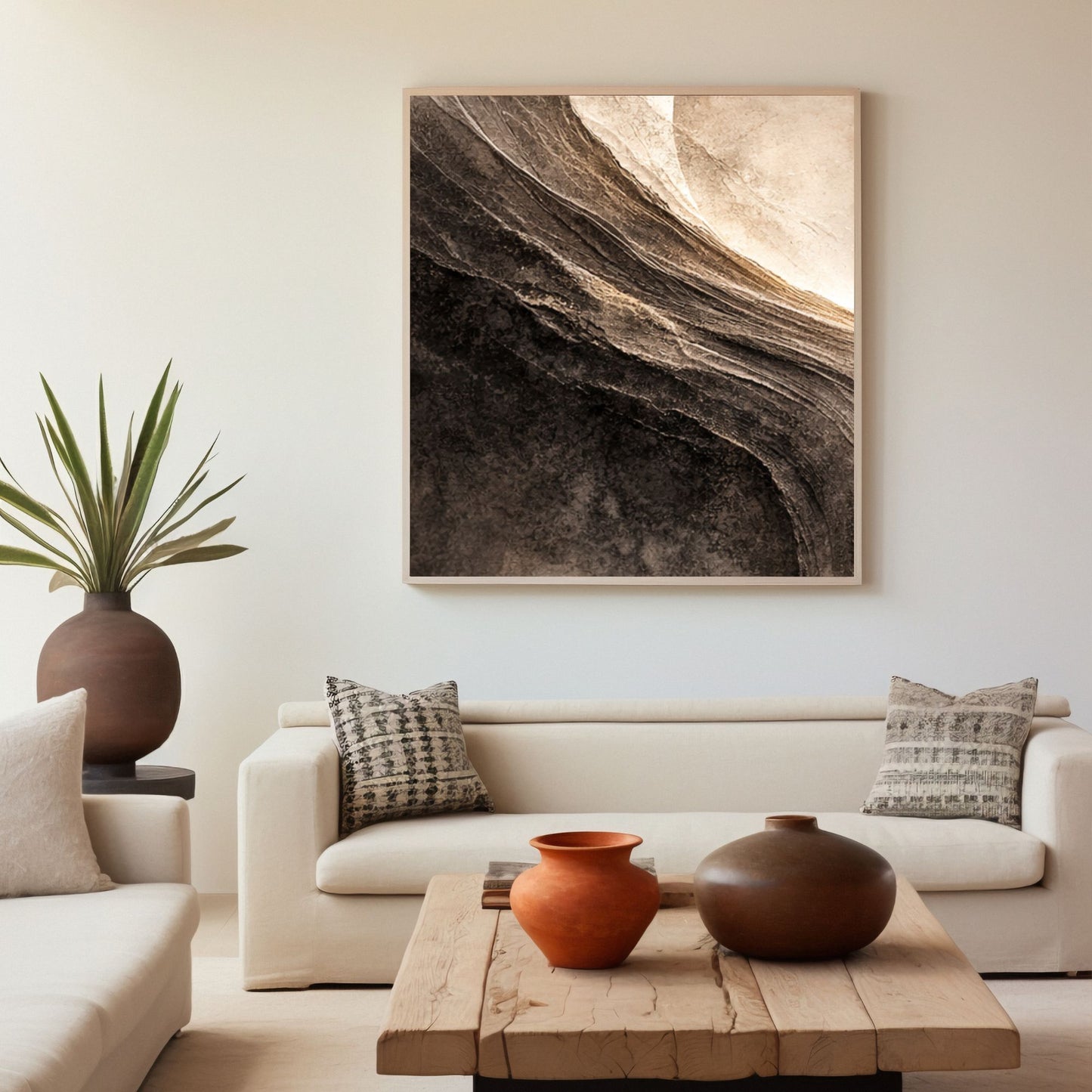 NOIRÉ Horizon – Design I   Canvas Print  Premium Textured Wall Art