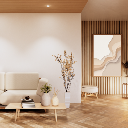 Élan Beige – Luxury Textured Neutral Canvas Art