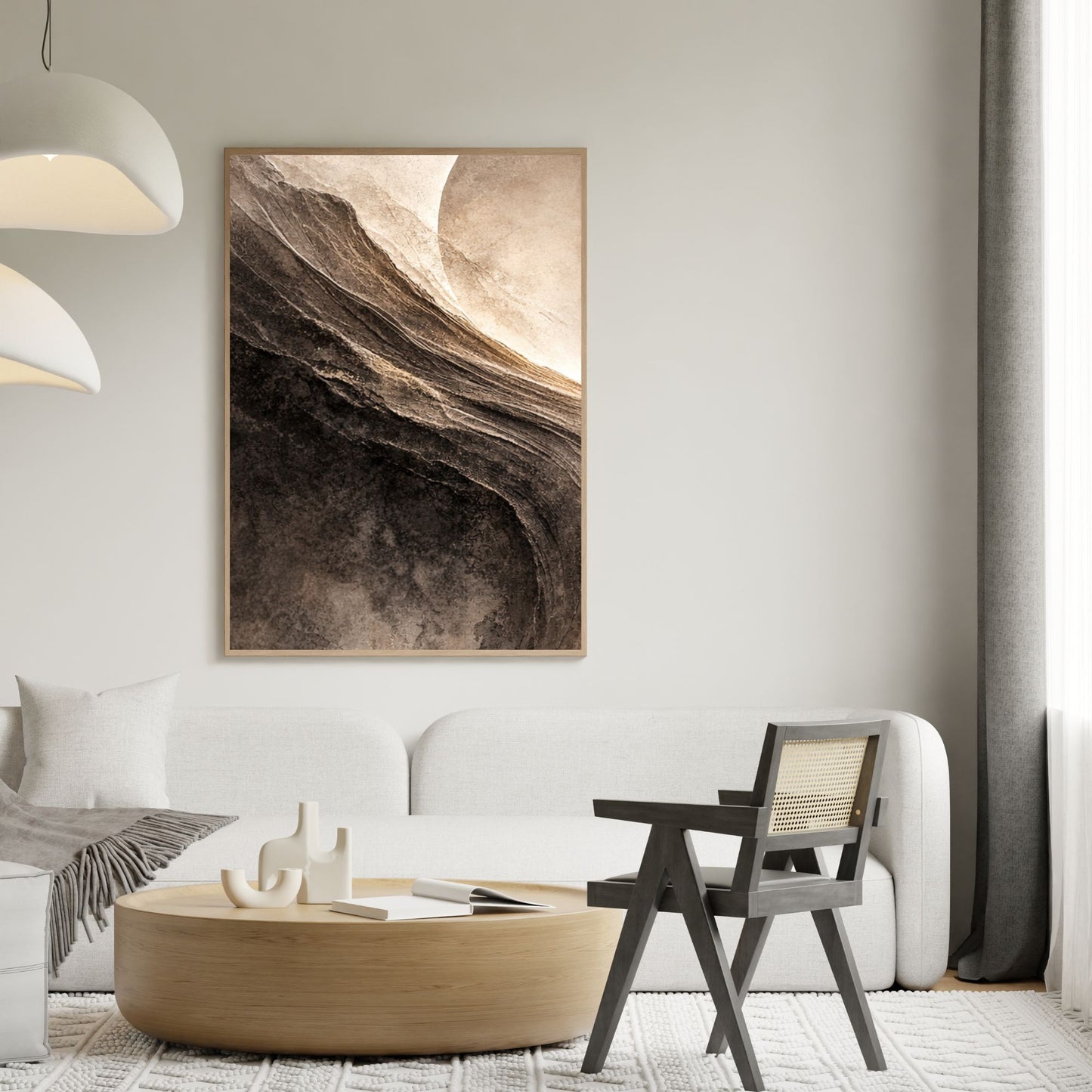 NOIRÉ Horizon – Design I   Canvas Print  Premium Textured Wall Art
