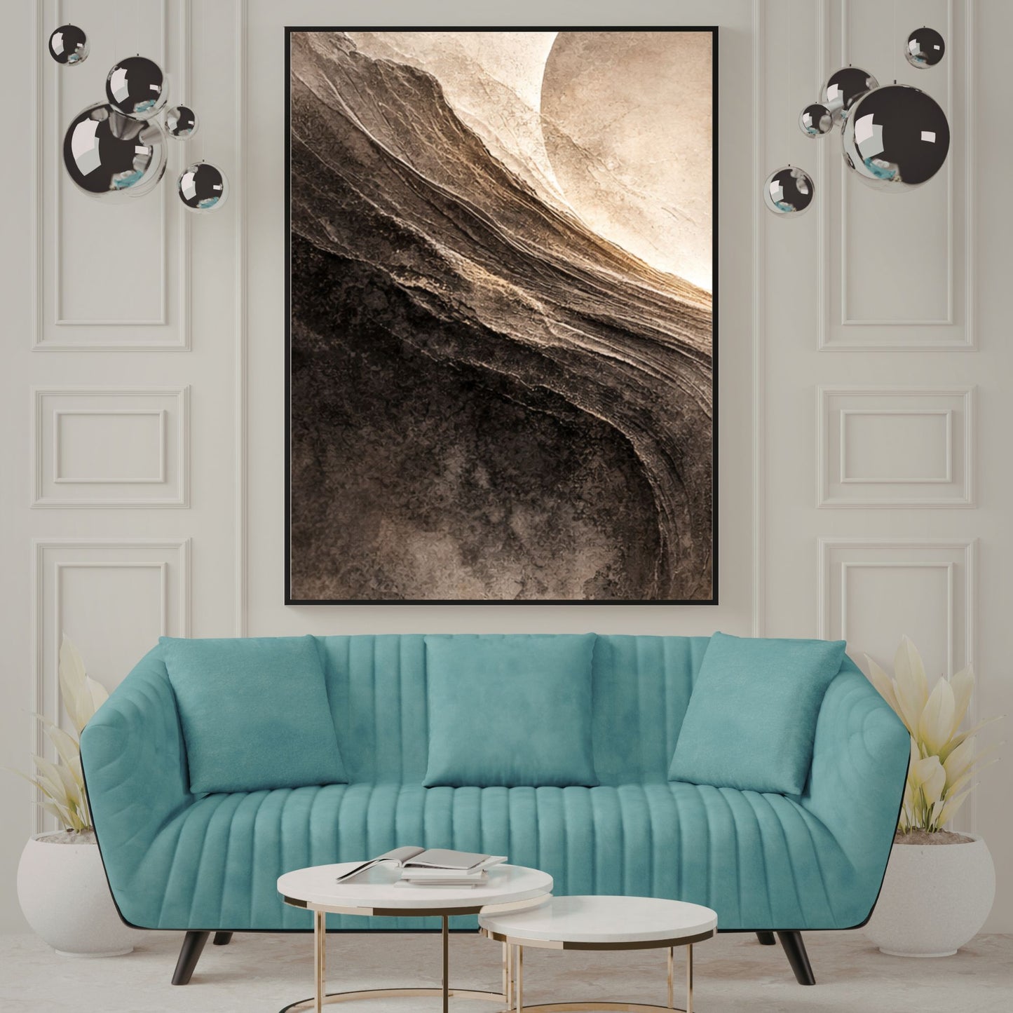 NOIRÉ Horizon – Design I   Canvas Print  Premium Textured Wall Art