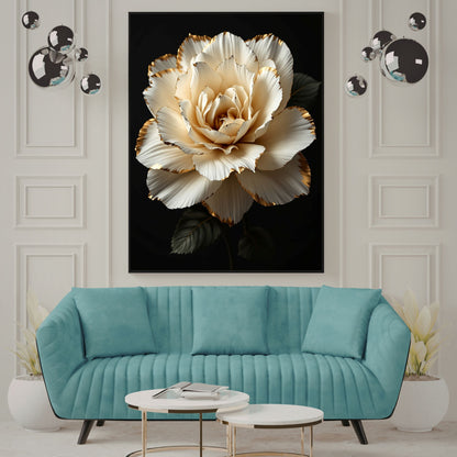 minimal canvas wall art in modern living room interior