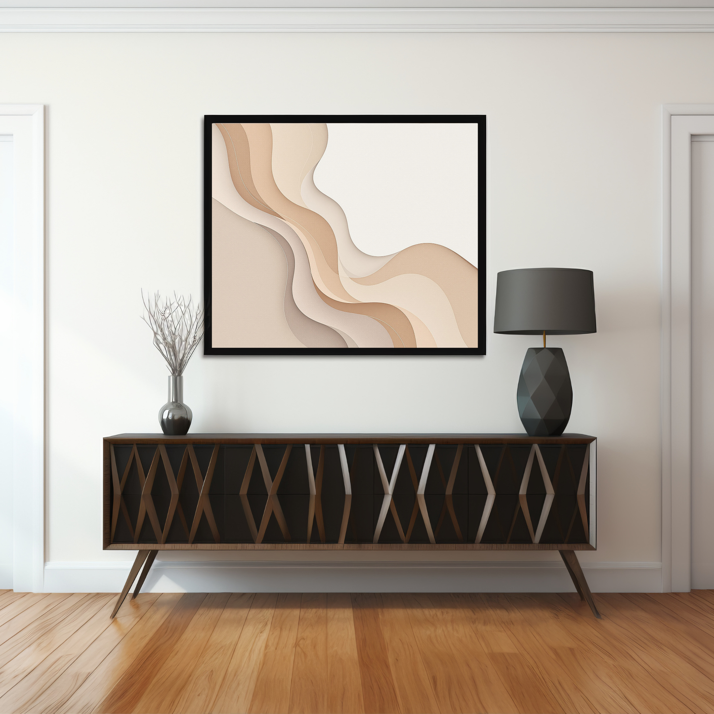 Élan Beige – Luxury Textured Neutral Canvas Art