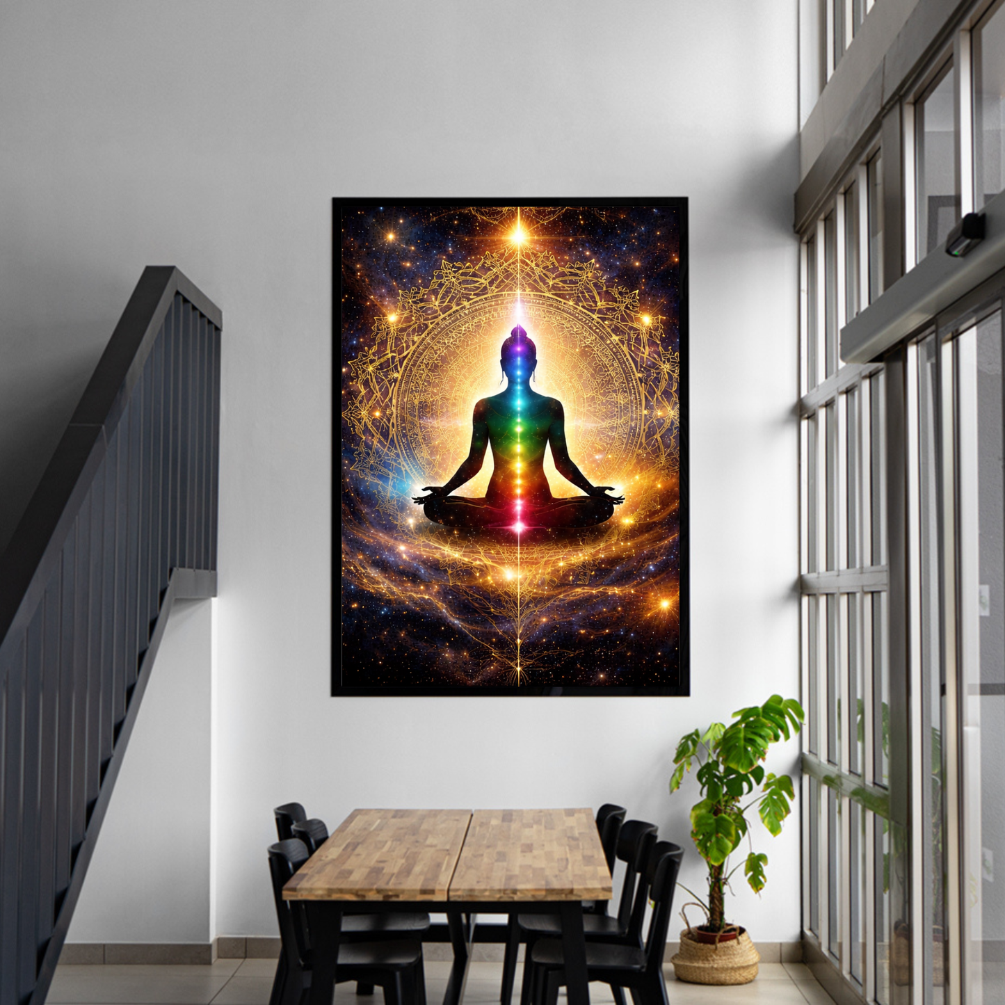 Awakened Energy – Chakra Meditation Canvas Wall Art