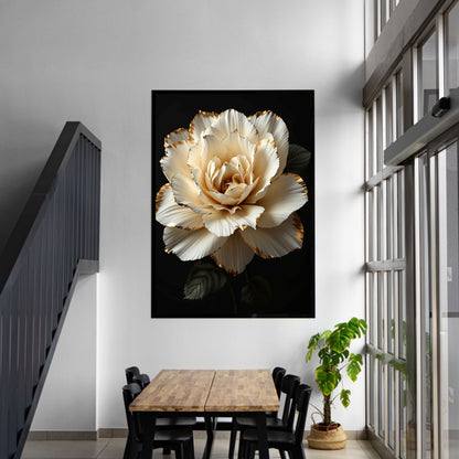 minimal canvas wall art in modern living room interior