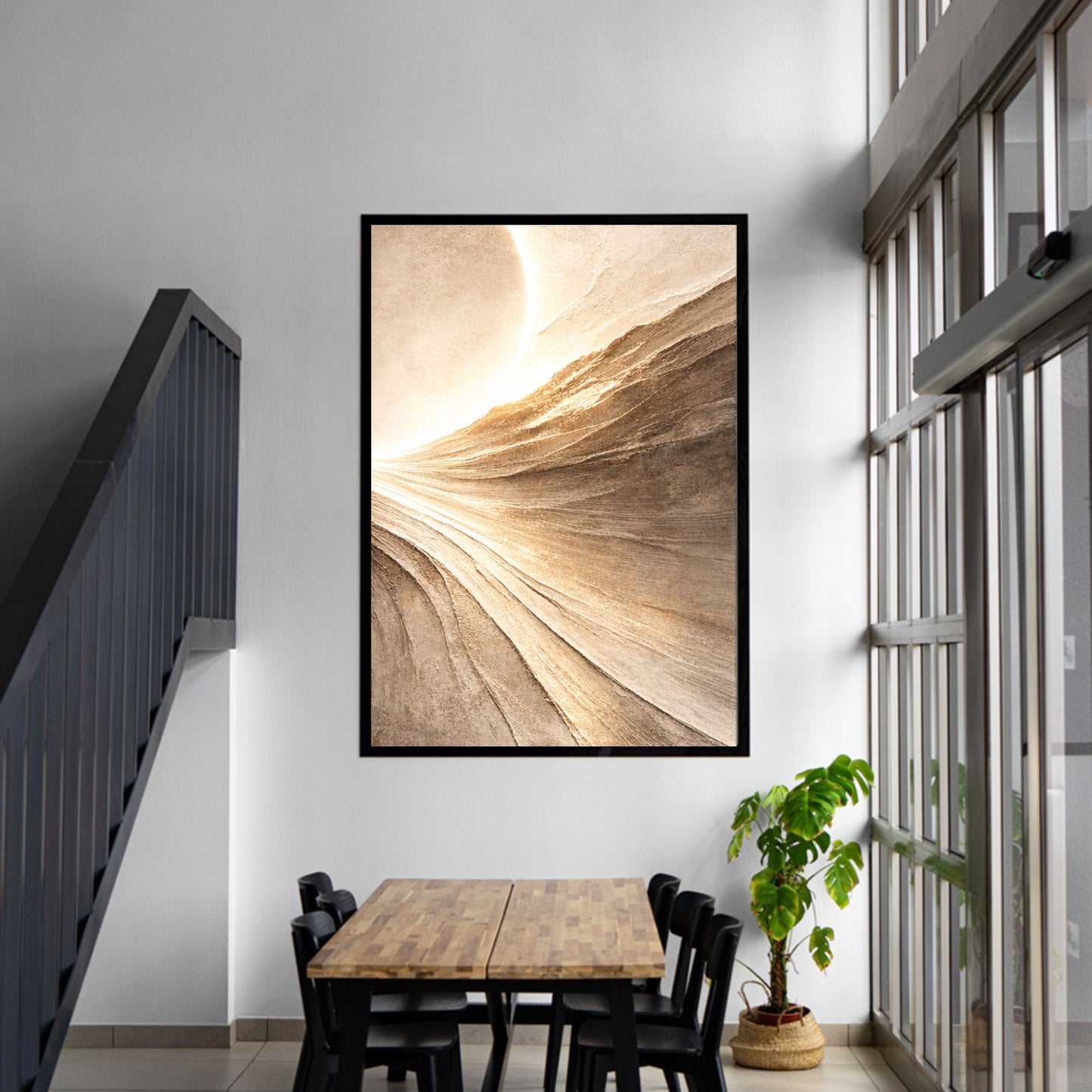 NOIRÉ Horizon II –  Canvas Print | Premium Textured Wall Art