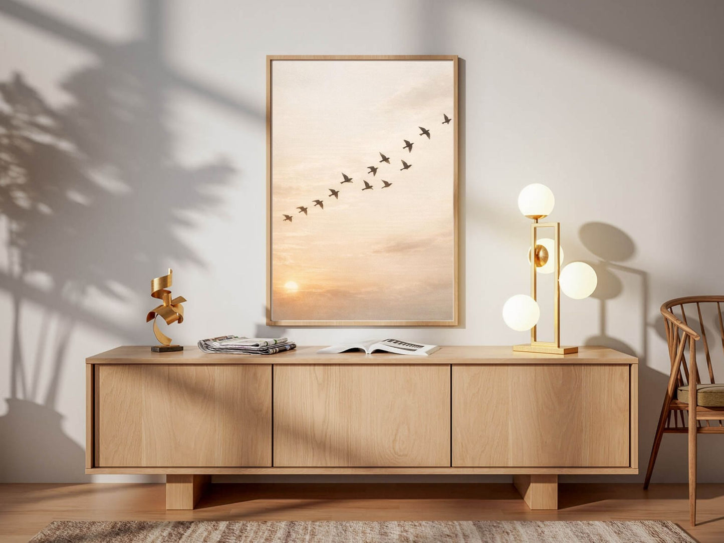Birds in Flight Fine Art  – Minimalist Nature Wall Decor