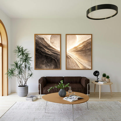 NOIRÉ Horizon – Design I   Canvas Print  Premium Textured Wall Art