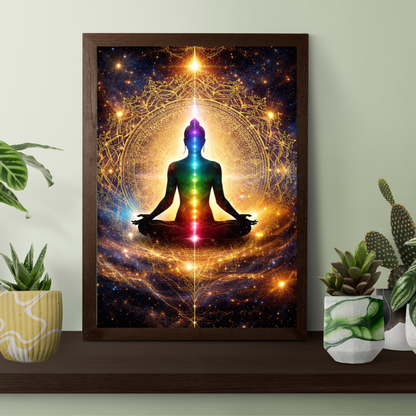 Awakened Energy – Chakra Meditation Canvas Wall Art