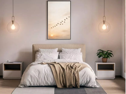 Birds in Flight Fine Art  – Minimalist Nature Wall Decor