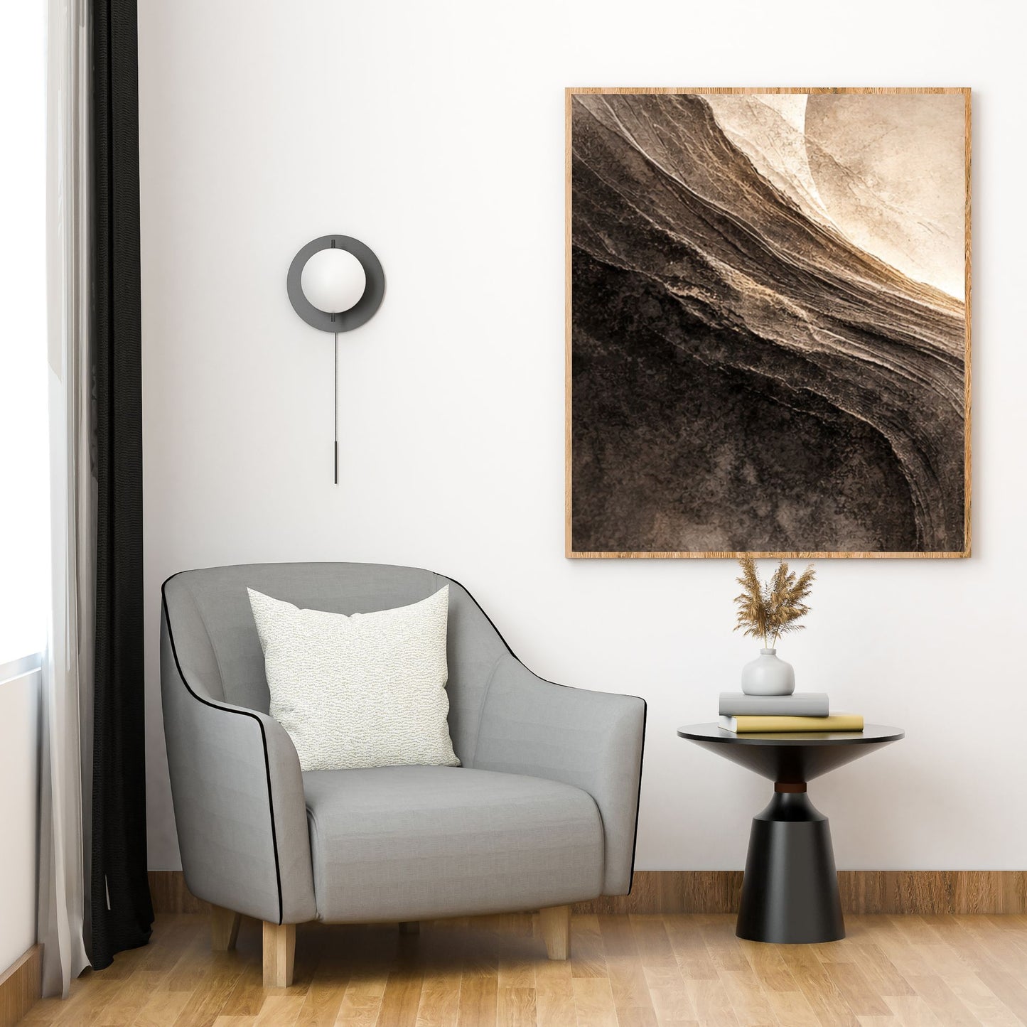 NOIRÉ Horizon – Design I   Canvas Print  Premium Textured Wall Art
