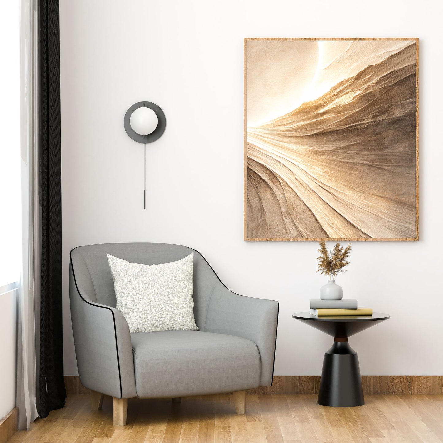 NOIRÉ Horizon II –  Canvas Print | Premium Textured Wall Art