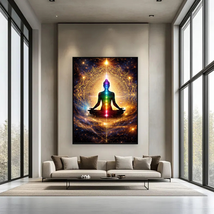 Awakened Energy – Chakra Meditation Canvas Wall Art