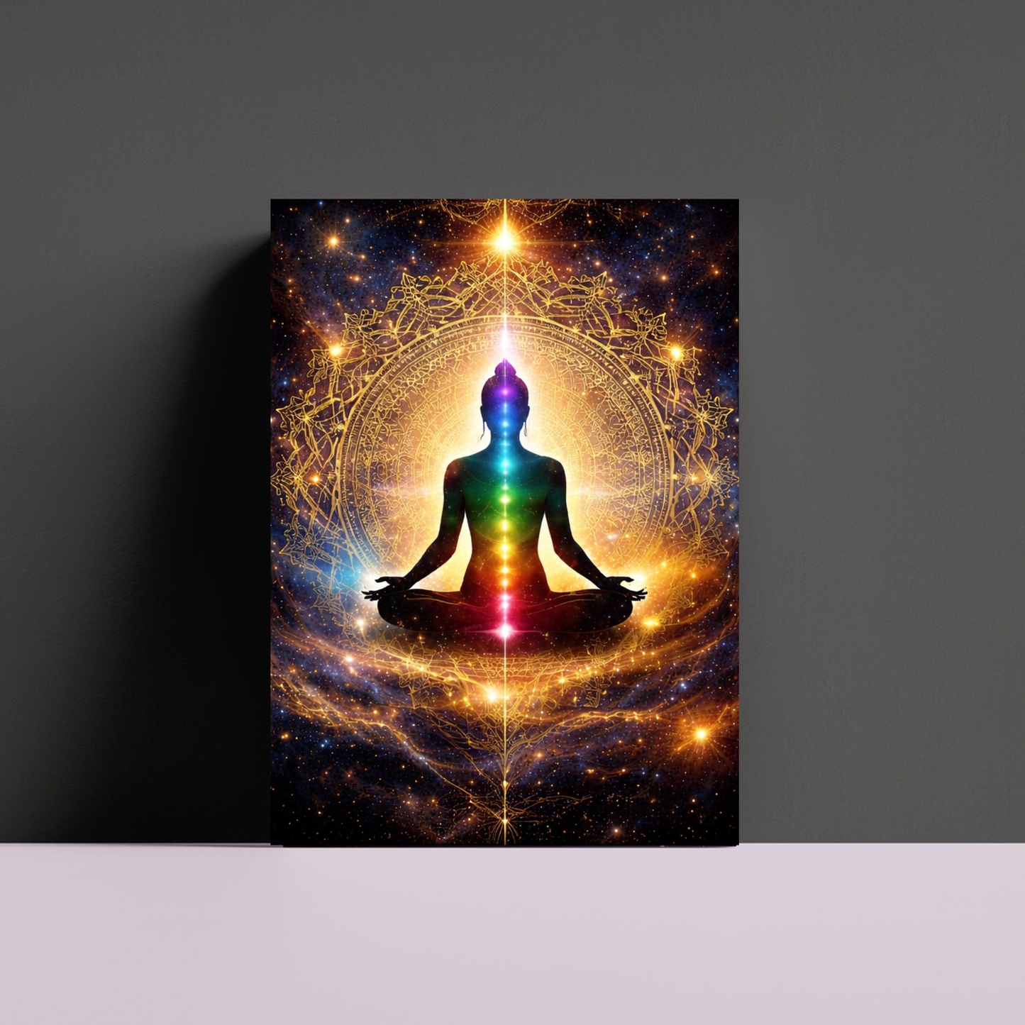 Awakened Energy – Chakra Meditation Canvas Wall Art