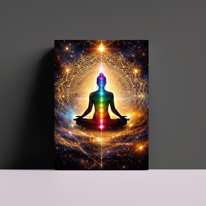 Awakened Energy – Chakra Meditation Canvas Wall Art