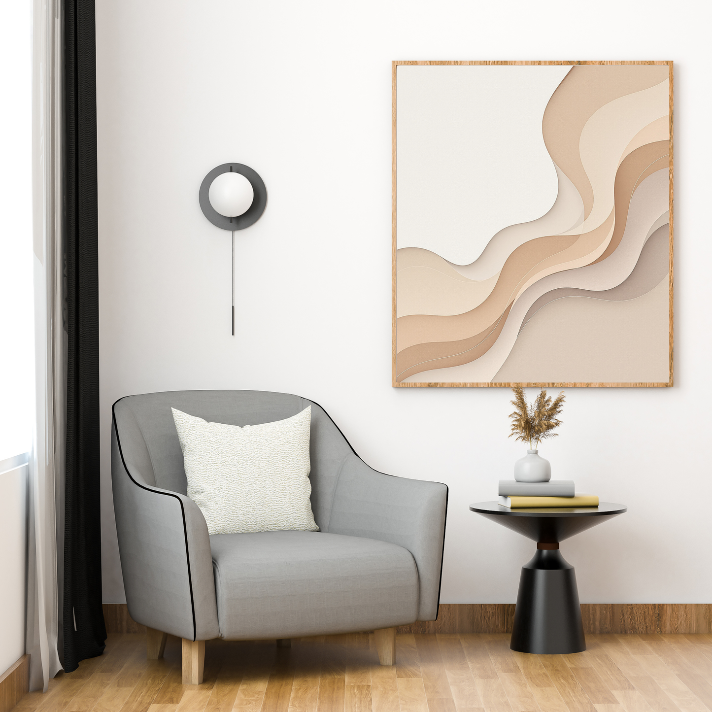 Élan Beige – Luxury Textured Neutral Canvas Art