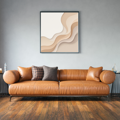 Élan Beige – Luxury Textured Neutral Canvas Art